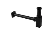 Norico Square Matte Black Square Bottle Trap 32mm