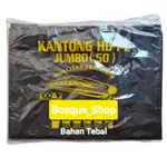 MERAH PUTIH HITAM ASOY KING JUMBO CRACKLE BAG 尺寸 50 黑色紅色白色