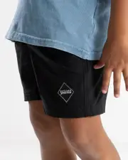 [Skylark] Skylark Toddlers' Xpedition Elastic Waist Shorts in Black 0 Black