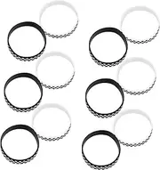 JOINPAYA 12pcs Stylish Checkered Wristband Compact Racing Theme Silicone Bracelets for Events Fans Accessory Plaid Sports Bracelet Set