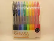Zebra gel ball pen JJ15-10CA sarasa clip 0.5 10 colors Ballpoint Pens Japan