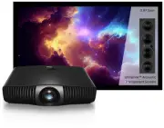 BenQ W5800 4K UHD Laser Home Cinema Projector + Helsyn Nebula 110" 16:9 Screen
