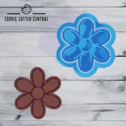 Mini Flower Cookie Cutter and Embosser - 5cm x 4.6cm
