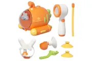 Shower Heads for Little Boys and Girls, Bathtub Spray Heads with Suction Cups and Bath Toys
