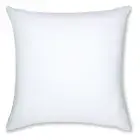20" x 20" Throw Pillow Cozy Soft Microbead White: 1 Pc
