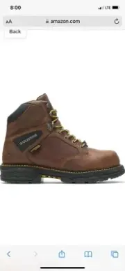 MENS BROWN WOLVERINE HELLCAT CM HEAVY DUTY 6" WORK Boots W201175