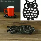 Owl Cast Iron Teapot Holder Trivet Mat Table Hot Pad Mat Heat Coaster Insulation