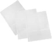 10pcs Philatelic Page Transparent Money Bag Bill Protector Bag Currency Clear Zip Ties Pocket Binder Organizer Clear Stamp Clear Binder Bill Collection Sleeves New Pvc Material