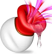 Vibrator Adult Sex Toys for Women - 4IN1 Mouth Sucking Vibrator Sex Toy, 10 Tongue Vibrating & 1 Powerful Sucking Adult Toys, Anal Toys Clit Nipple G Spot Vibrators Female Couples Sex Toys