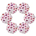 Valentine's Day Placemats Hearts Round Placemats Set of 6 for Valentine's Day 2
