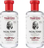 Thayers Alcohol-Free Rose Petal Witch Hazel Facial Toner with Aloe Vera Formula, 2 Pack - (2 x 12 ounce bottles)