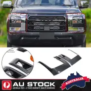 Carbon Headlight Eyebrow Eyelid Cover Trim For Mitsubishi Triton L200 24-25 AU