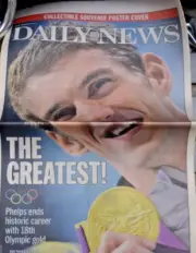 Michael Phelps The Greatest NY Daily News 8/5/2012