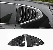ABS Chrome Car Styling Rear Window Triangle Shutters Louvers Covers Trim Compatible For Honda CRV 2017 2018 2019 2020 2021 Accessories(ABS Carbon Fiber)