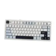 x Aula F75 Gasket Mechanical Keyboard, 75% LEOBOG Reaper Switch Light Blue