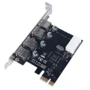 4-Port 5Gbps PCI-E Express to USB 3.0 Controller Expansion Card Adapter for PC