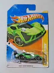 Hot Wheels 2011 New Models Super Blitzen Metalflake Green Gold PR5 NEW 17/50