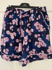 Peter Alexander Ladies Navy Floral Pyjama Shorts Medium