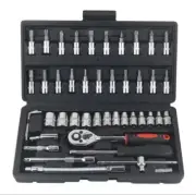 46pc Car Repair Tool Kit Socket Set Car Repair Tool Auto Repairing Set Mechanic