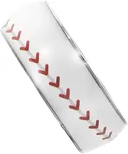 KOMBIUDA Engagement Ring for Baseball Fans Men's Titanium Steel Baseball Band Ring Smooth Craftsmanship