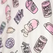 NEFF HOMER SIMPSON T SHIRT MENS 2XL XXL WHITE JUNK FOOD BUZZ SODA DONUT NWT