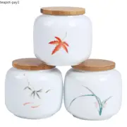 Chinese Style Handpainted Ceramic Tea Box, Sealed Tea Container Tea Storage Tins