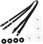 ERINGOGO Adjustable Tv Safety Strap Kit 2pcs for Secure Tv Mounting Furniture Anchoring