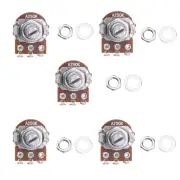 5x A250K Mini Audio Guitar Pots 15mm Short Split Shaft 250K Potentiometers