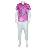 Kids Nick Wilde Cosplay Costume Zootopia 2 Nick Outfit Pink Shirt Pants Hat Tie