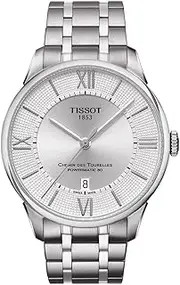 [Tissot] Men's T0994071103800 Chemin Des Tourelles Powermatic 80 Analog Display Swiss Automatic Silver Watch
