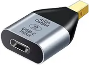 NFHK USB-C Type C Female Source to Mini Displayport DP HDTV Adapter 4K 60hz 1080p for Tablet & Phone & Laptop