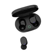 TWS Mini Wireless Bluetooth 5.1 Dual Microphone Bass Stereo Sports Music Earphone - Black