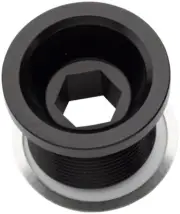 Race Face CINCH Crank Bolt and Washer Set - M18x15.4, Gloss Black