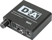 Audio Converter, Plug and Play Aux to Optical Audio Cable Support Volume Adjustment for HDTV for AV Receiver or Amplifier