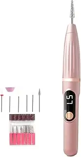 Electric Filer for Nail | Nail File Electric Drill Machine - Manicure Kit Portable Pedicure Tools with Replacement Parts, Grinder Rechargeable for Fingernail Toenail