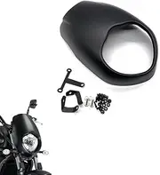 GYMARK Motorcycle Windshield Windscreen Headlight Cover Fairing for K-awasaki Vulcan S 650 VN650 EN650 2015 - 2022 Aerodynamic Accessories (Matte Black)
