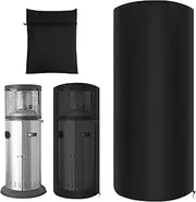 Patio Heater Cover Oxford Waterproof Garden Heater Cover Outdoor Electric Heater Storage Cover with Adjustable Drawstring Patio Propane Heater Protector for Indoor Outdoor 47.2×19.7×19.7 Inch(Black)