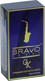 Bravo Synthetic Reeds for Alto Saxophone - Strength 2.0, Model BR-AS20