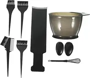 ARTSEWPLY 1set Hair Dye Coloring Tools Brush Bowl Kit for Salon Coloring Flexible Comb for Even Application Portable Hair Tints Accessories for Home Use Random Style