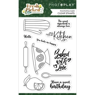 PhotoPlay Photopolymer Clear Stamps-Fresh Picked 2 FPT3760