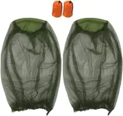 2 Pack Mosquito Repellent Mesh Head Net, T Tersely Face Netting Mask for Bugs...