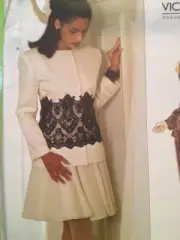 Vogue Sewing Pattern 1490 Ladies Misses Jacket Shirt Pants Size 6-10 Uncut