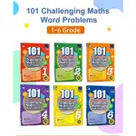 台灣出貨 6冊整套 SAP 101 CHALLENGING MATH WORD PROBLEMS 國小1-6年級 新加坡