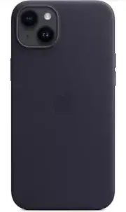 Authentic Genuine Apple Leather Case with MagSafe Ink Blue for iPhone 14 Plus