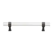 GlideRite 5" CC Clear Acrylic Cabinet Pull Oil Rubbed Bronze - 4718-128-ORB-1