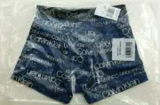 Calvin Klein Boys Boxer Brief 4T Blue Cotton Stretch Classic Fit Logo Waist New