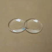 2pc 42mm K9 Optical Glass Double Convex Lens For 3D Glasses VR Lens Focal 70mm