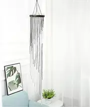 Wind Chimes Rotating 18 Tube Metal Wooden Wind Chime Aluminum Tube Creative Home Bedroom Pendant Jewelry Gift Wind Chimes Outdoor (Size : Silver)