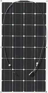 100 Watt Monocrystalline Solar Panel,New Flexible Solar Panel Apply to RV Camping Off-Grid Waterproof Durable Outdoor Solar Charger for Emergency Power
