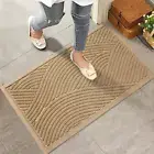 Front Door Mat, Absorbent Muddy Dirt Resist Welcome Door Mats Outdoor Indoor,